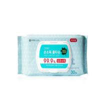 그린핑거 손소독물티슈 99.9% 캡형30매 x5개 살균소독, 단품, 5개