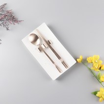 수타미 방짜유기 고급 수저세트(받침포함) 당초 4P+선물포장