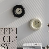 Donut Clock 뭉툭 도넛 탁상시계 2color 미니시계사, 선택:화이트