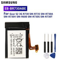 원래 배터리 EB BR730ABE 삼성 기어 S2 3G R730 SM R735 SM R730A SM R730V SM R600 SM R730S SM R730T SM R735T S, 1개, CHINA, 단일