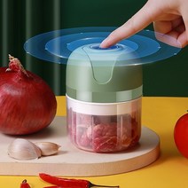 탕파 절단기 파절이 파채기 탕파기 기 충전식 마늘 초퍼 페이스트 기계 고기 분쇄기 보조 식품 기계 칠리 야채 분쇄기 으깨기 주방, 100ml