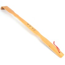 FreeManner 대나무 효자손 등긁개 효도선물 할머니 할아버지 선물 46cm 긴 일자 막대, 1개