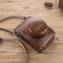 라이카 D-LUX7 카메라 가방 typ109 빈티지 DLUX6 보호 C-LUX D5 가죽케이스 D-LUX/C, 브라운_옵션1