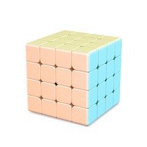 마카롱 큐브 4x4 3x3 파스텔 컬러 스피드 단계별 미니큐브 매직큐브 장난감, 4x4x4