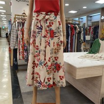 BUCOLIQUE SH03 카네이션린넨이밴드스커트 B192ZK3024