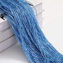 커튼 파티션 인테리어 조각 0000 반짝이 문자열 저렴한 도어 비즈 룸 디바이더 페르시 프린지 폴리 에스터 직물 창 패널, Blue, 1x2m