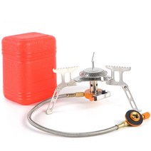 캠핑왕국 접이식 가스버너 스토브, 미니 스토브, 1개