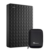 씨게이트 익스펜션 포터블 드라이브 외장하드 STEA500400 + 파우치, 500GB, 블랙