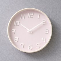 남과여 무소음 벽시계, 베이비핑크