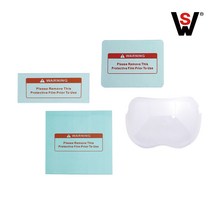 자동 용접면 용접 헬멧 차광 면 전자 보호 마스크 커버플레이트 내부 외부 PC 유리, 02_자동용접면 커버 WS-2000F전용 내부