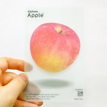 레드 애플 과일모양 점착메모지 스티키 노트, 단품, 단품