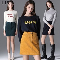 [리스트] 솔리드 코튼 코듀로이 스커트