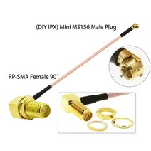 SMA-IPX DIY 미니 MS156 RG178 케이블 RF 동축 피그 테일 확장 점퍼 10 개/묶음 LTE 모뎀 Yota LU150 BEVO, 04 RPSMA F90 to MS156_10 80CM