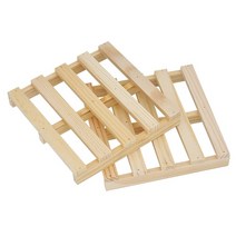 나무 파레트 RC 지게차 Huina 용 나무 팔레트 1550 1592 583 굴삭기 엔지니어링 차량 Tamiya 모델 포크 리, 02 2PCS