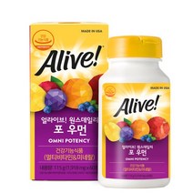 얼라이브 원스데일리 포 우먼 멀티 비타민, 60정, 90개