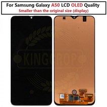 삼성 A50 lcd 용 프레임 터치 스크린 디지타이저 어셈블리가있는 galaxy A505F/DS A505F A505FD 디스플레이 OLED, Black with frame