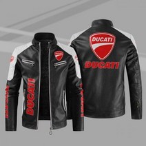 new 빈티지 Ducati 로고 가죽 자켓 남성 오토바이 코트 바이커 의류 가을 겨울 사이즈 빅사이즈