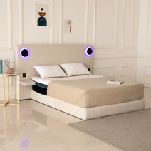 벨라 침대 헤드보드 프레임 호텔식 퀸 킹 led 조명침대 더블 머리판, 퀸 1500, 민트, 헤드보드 단품
