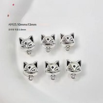 여우 삼통 kt 고양이 삼통 팔찌 목걸이 DIY 액세서리 비딩 소재 고은 빅홀더 통구슬, 30개입