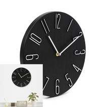 무소음 벽시계 블랙 아기방시계 무소음벽시계 욕실시계 전자벽시계 가벼운벽시계 벽걸이디지털시계 투명벽시계