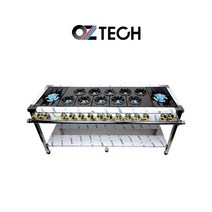 오즈테크 업소용 가스렌지 1800 양타 간택기 친환경 세라믹 버너 LPG LNG 화구, 1세대 세라믹화구, 최고급C타입-하이그로시
