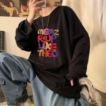 [알티피아] 가을 유니크 스트릿 패션 남녀 공용 루즈핏 티셔츠