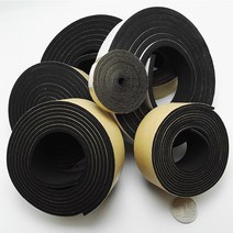 견고한 EPDM 네오프렌 자체 접착 테이프 절연 개스킷 도어 윈도우 씰 쿠션 2 5mm 10mm x 10 15 20 2m 검정, 01 Black_02 5mm_01 I_05 50mm