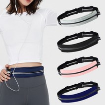 라페나 벨크로 러닝벨트 런닝 마라톤 가방 플립밴드, 02.멀티 수납 벨크로 러닝 벨트, 블랙