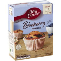베티크로커 블루베리 로우 팻 머핀 믹스 500g Betty Crocker Blueberry Low Fat Muffin Mix, 1팩