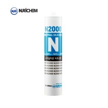 누리켐 N2000 비초산형 실리콘 낱개단위 건축용(CTG300ml), 투명