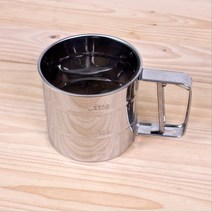 대형 베이킹 밀가루 설탕 분말 체 컵 반자동 체치기