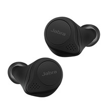 골전도 이어폰 오리지널 jabra elite 75t 트루 와이어리스 블루투스 은 액티브 노이즈 감소 고충실도 방수 헤드폰을 지원합니다., 검은색