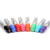 자바 10mm 유성매직 낱개 POP 사각매직 유성펜, 색상랜덤