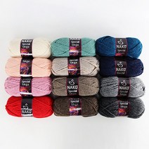[앵콜스] 나코 메가울(낱볼) 뜨개실 털실 손뜨개 겨울실 목도리실, 23398 딥그린