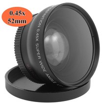 DSLR 미러리스 렌즈 단 광각 망원 52mm 0.45x 매크로 니콘 캐논 소니 dslr 카메라 용 고해상도 와이드 디럭스 디지털 52mm 직경 호환
