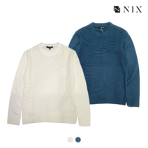 [NIX]남) 변형조직 라운드넥 스웨터 (FNNWCWR103P)