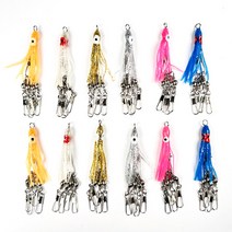 국산 수제 문어낚시 6색 꼴뚜기 스냅 덕용, 1개