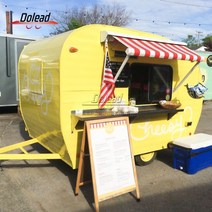 캠핑 트레일러 카라반 트레일러 미니 소형 카라반 캠핑트럭 경제적 트레일러 식품 스낵 트럭 학교 쇼핑몰 조식 판매 차량 모바일 편 점, 의도 보증금