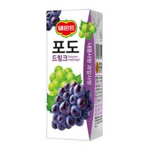 델몬트 포도 190ml X 24팩 과즙음료/팩음료/음료, 1세트