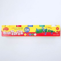 3500 하비 밀가루 전분으로 만든 하비칼라점토 5색 세트 칼라점토