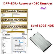 최신 전문가 전체 .5 버전 자동차 소프트웨어 + 잠금 해제 keygen 4 in1( ADS DPF + ADS EGR + ADS 람다 +, 05 80gb hdd silver