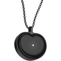 본드 하트 목걸이 심장박동 펜던트, Black