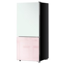 하이얼 Haier 하이얼 21년형 신모델 글램글라스 스마트콤비냉장고 172L 핑크