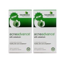 FutureBiotics 퓨처바이오틱스 acne advance acneadvance 아크네 어드밴스 90캡슐, 2개