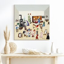 더 아트 컴퍼니 그랜마 모지스 따뜻 힐링 명화그림 액자 행복 그림 아이방 카페 홈데코 거실 사무실 매장 인테리어 50종 26-50, 37. GM-집에서 보내는 추수감사절