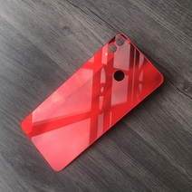 에서 선박 us Honor 8X 배터리 커버 유리 패널 후면 하우징 케이스 카메라 렌즈 교체 접착제 JSN-L21, [08] Red No Lens