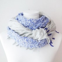 더뷰렛 프리제 태슬스카프 면 롱 봄 여름 휴가 비치 해변 스카프