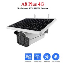 태양광 패널 인버터 설치 태양열 4G 와이파이 IP 카메라 2MP 야외 방수 양방향 움직임 감지 감시 CCTV 무선 카메라 My m, 03 A8 Plus 4G Camera, 3.6mm
