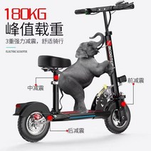 대리기사 듀얼 전동 킥보드 접이식 기함급 안장 전기 이동수단 앉아서타는, 48V, 10인치 벨트 8.8