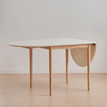 [즉시할인+할인쿠폰][스칸디아]오트 2인&4인&6인 접이식 확장형 테이블, 추가구매. 오트 고무나무 원목 의자(A타입)